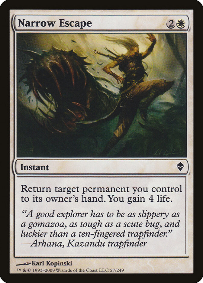 Narrow Escape (27) - Zendikar (ZEN)