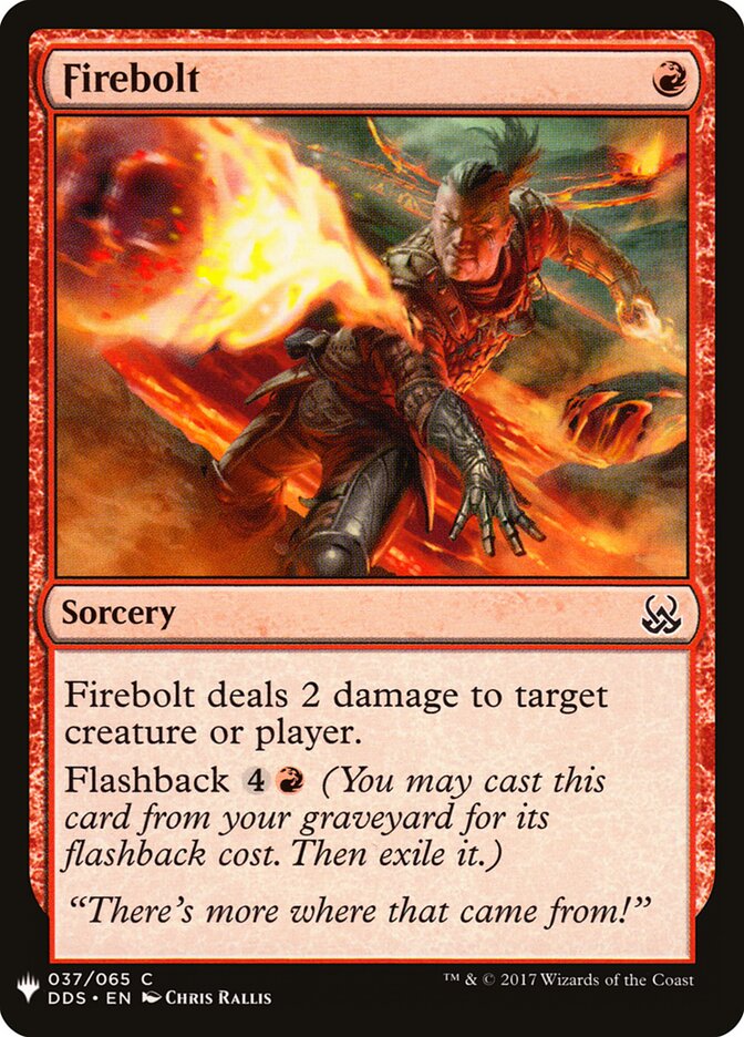 Firebolt (DDS-37) - The List (PLST)