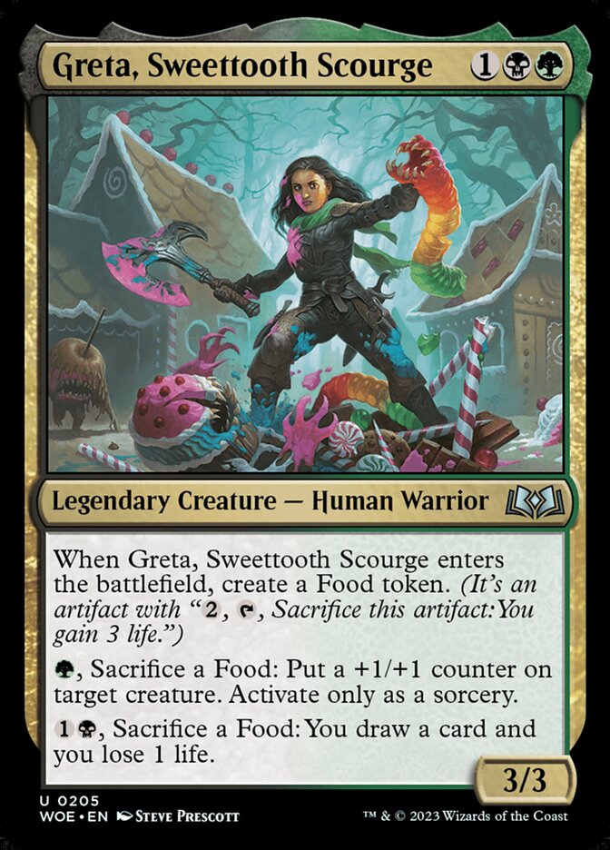 Greta, Sweettooth Scourge (205) - Wilds of Eldraine (WOE)