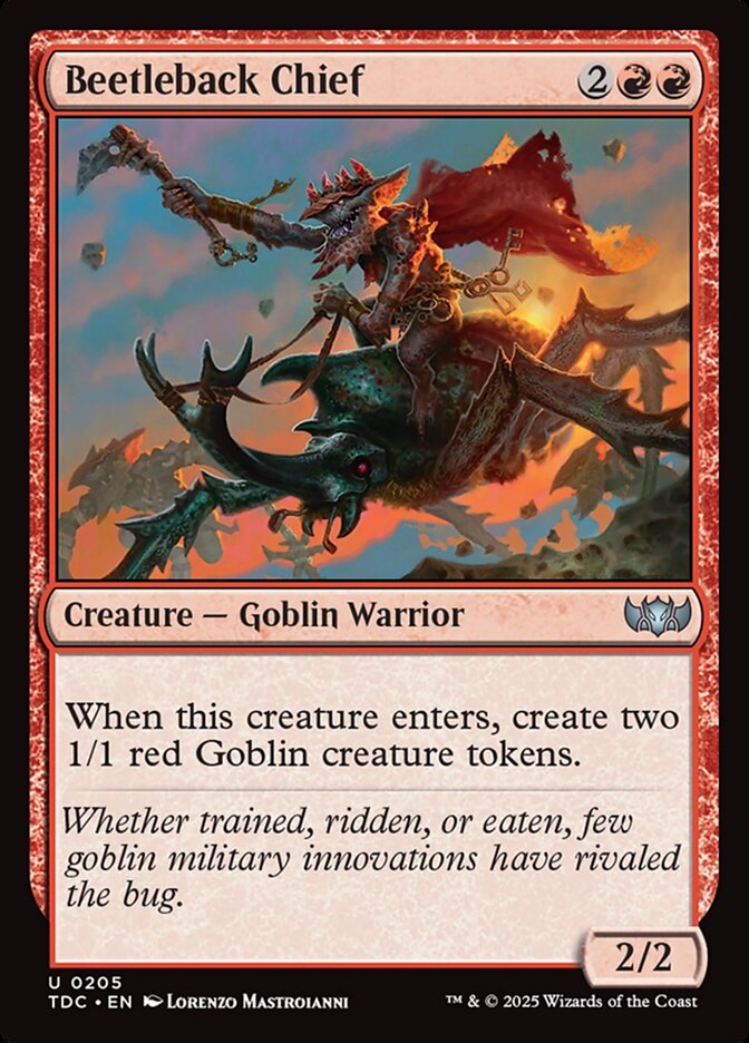 Beetleback Chief (205) - Tarkir: Dragonstorm Commander (TDC)