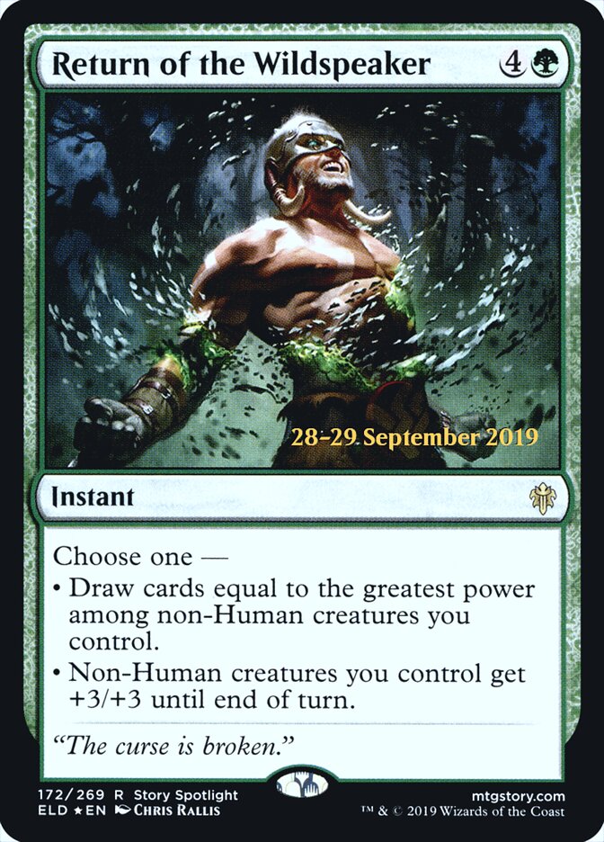 Return of the Wildspeaker (172s) - Throne of Eldraine Promos (PELD)