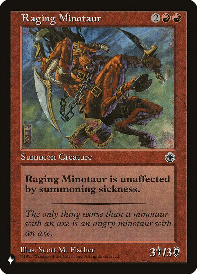 Raging Minotaur (POR-146) - The List (PLST)