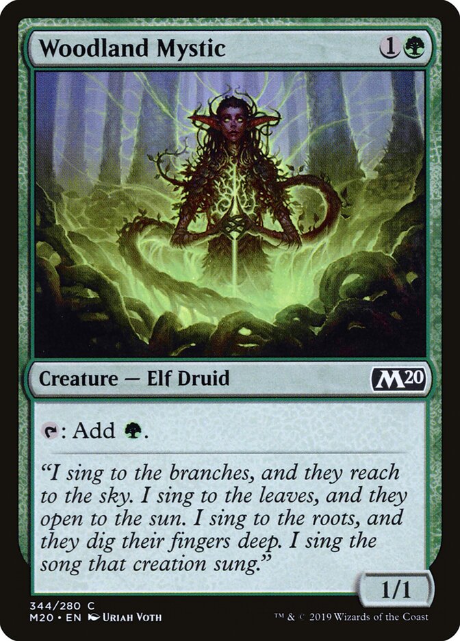 Woodland Mystic (344) - Core Set 2020 (M20)