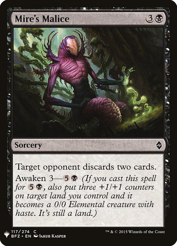 Mire's Malice (BFZ-117) - The List (PLST)