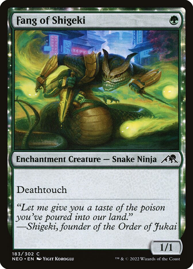 Fang of Shigeki (183) - Kamigawa: Neon Dynasty (NEO)