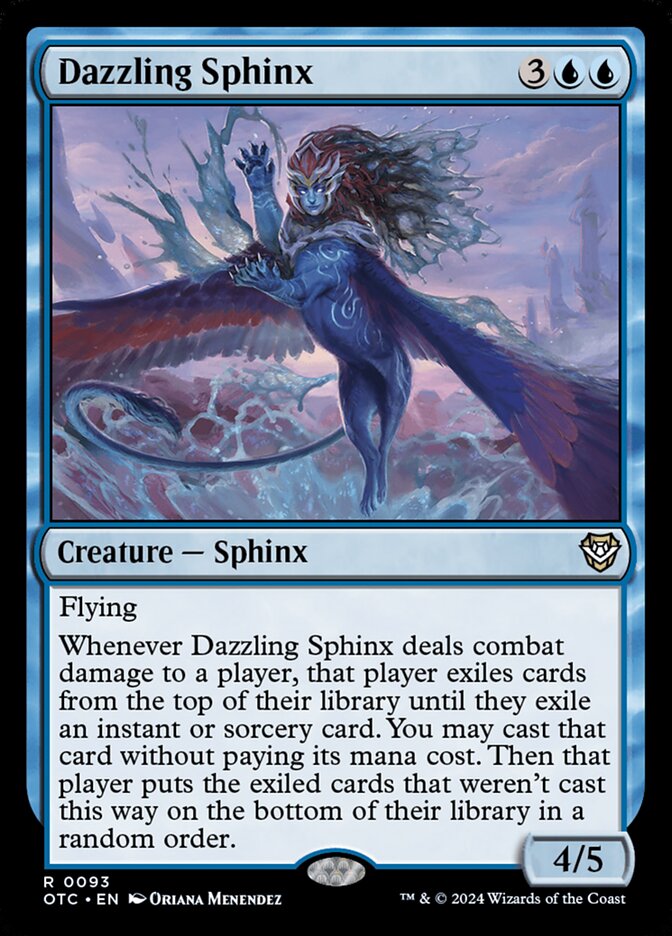Dazzling Sphinx (93) - Outlaws of Thunder Junction Commander (OTC)