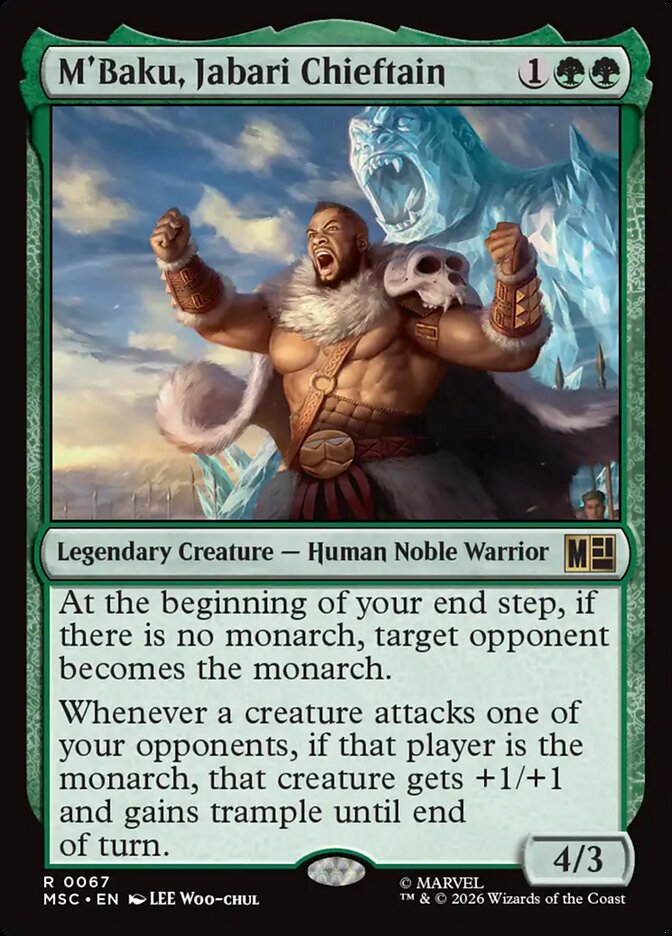 M'Baku, Jabari Chieftain (67) - Marvel Super Heroes Commander (MSC)