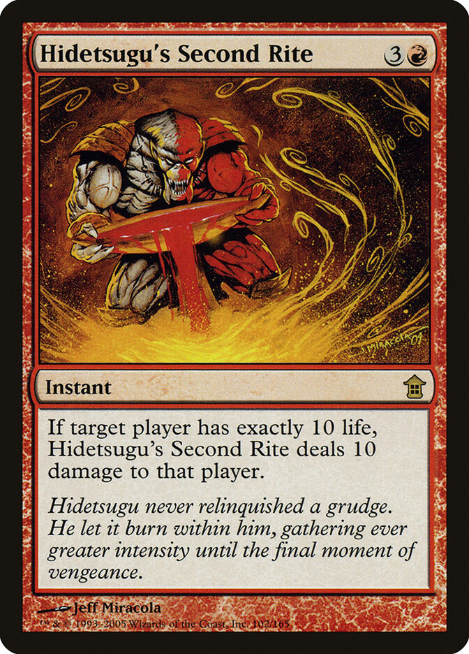 Hidetsugu's Second Rite (102) - Saviors of Kamigawa (SOK)