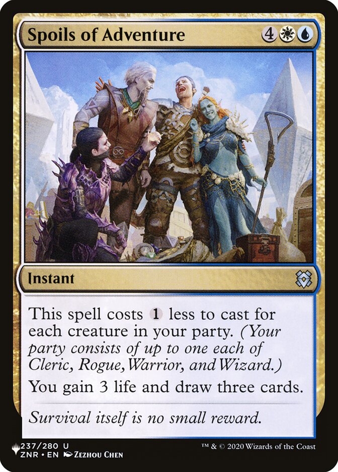 Spoils of Adventure (ZNR-237) - The List (PLST)