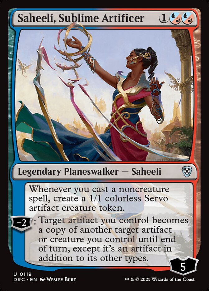 Saheeli, Sublime Artificer - Aetherdrift Commander (DRC)