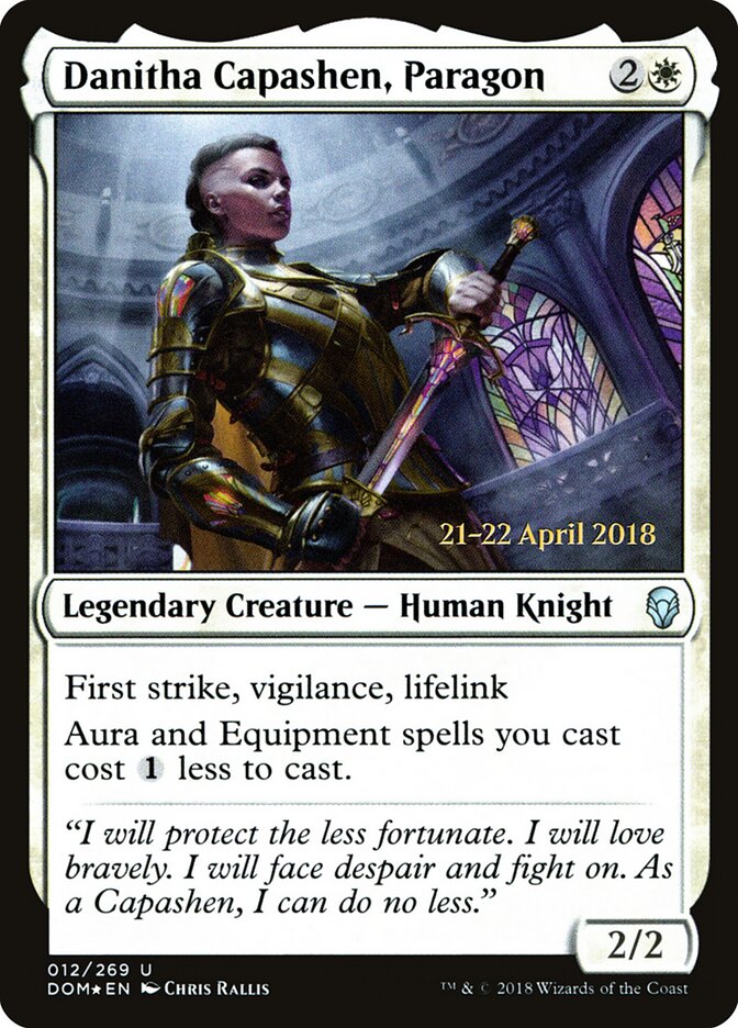 Danitha Capashen, Paragon (12s) - Dominaria Promos (PDOM)