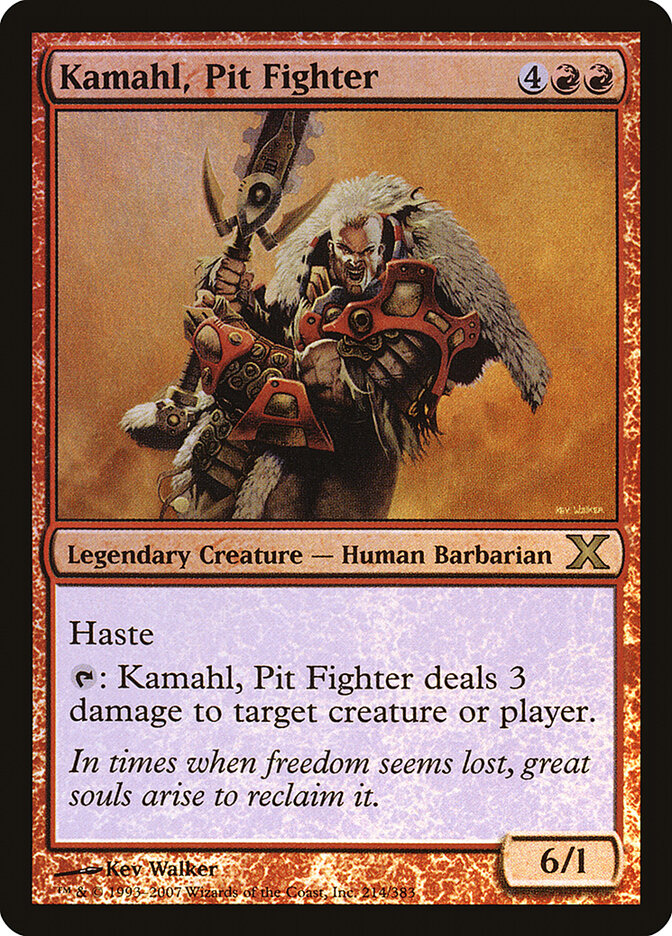Kamahl, Pit Fighter (214) - Tenth Edition (10E)
