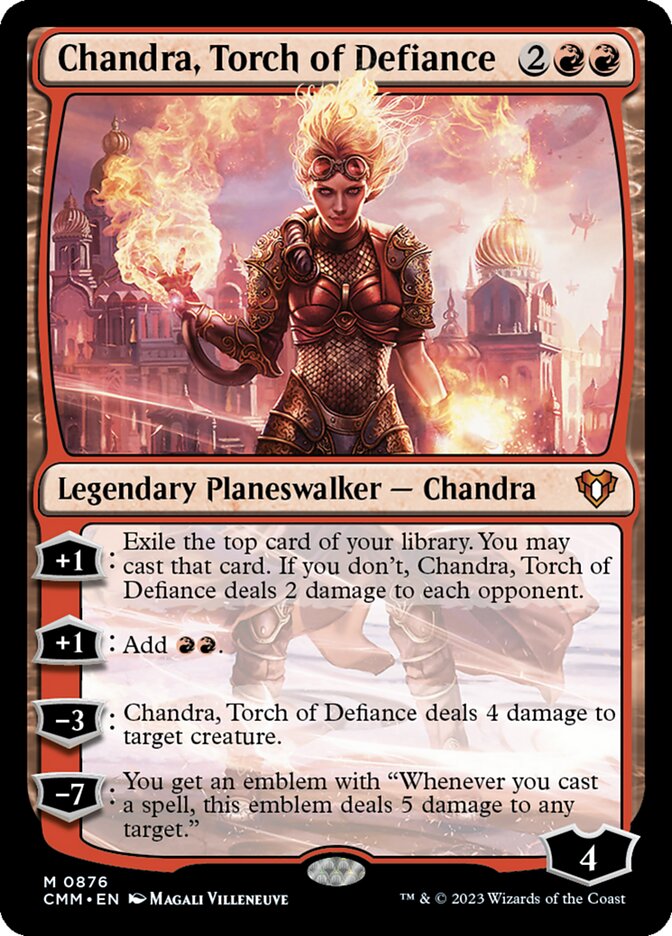 Chandra, Torch of Defiance (876) - Commander Masters (CMM)