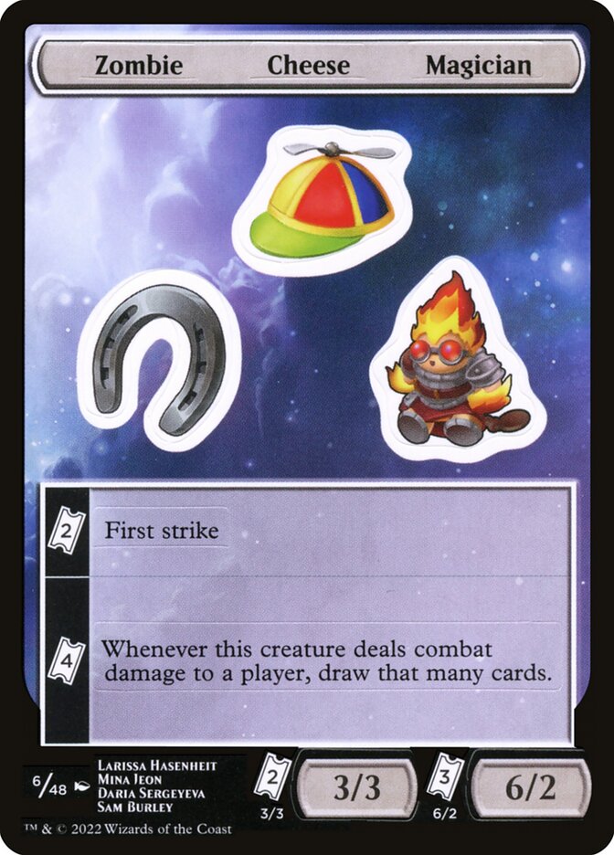 Zombie Cheese Magician (6) - Unfinity Sticker Sheets (SUNF)