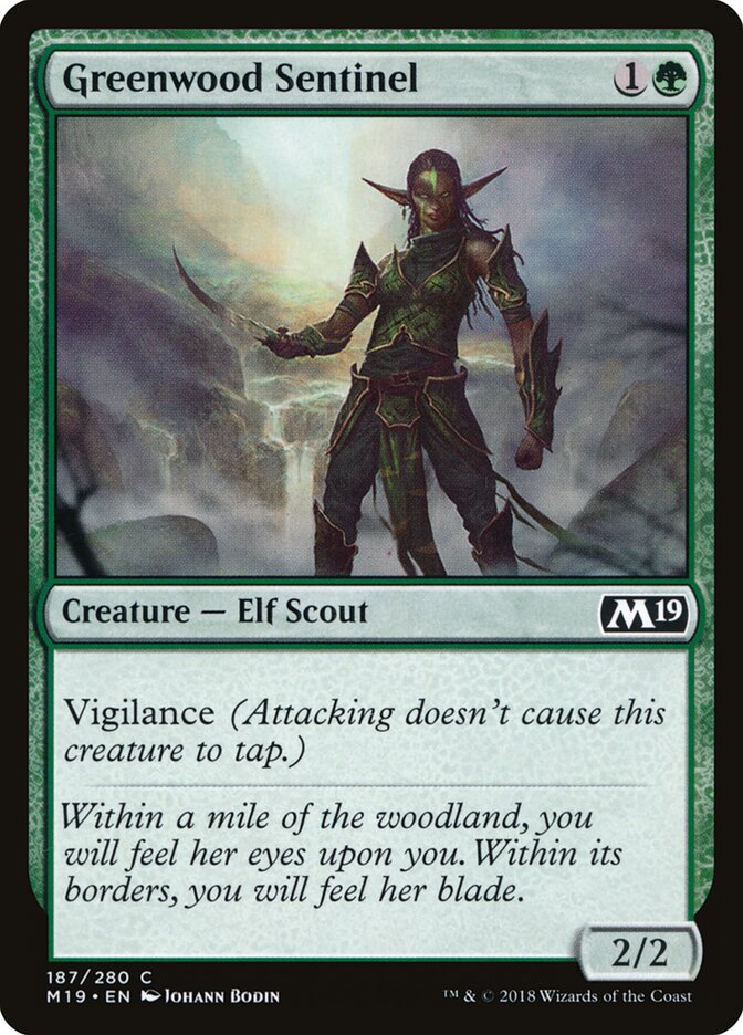 Greenwood Sentinel (187) - Core Set 2019 (M19)