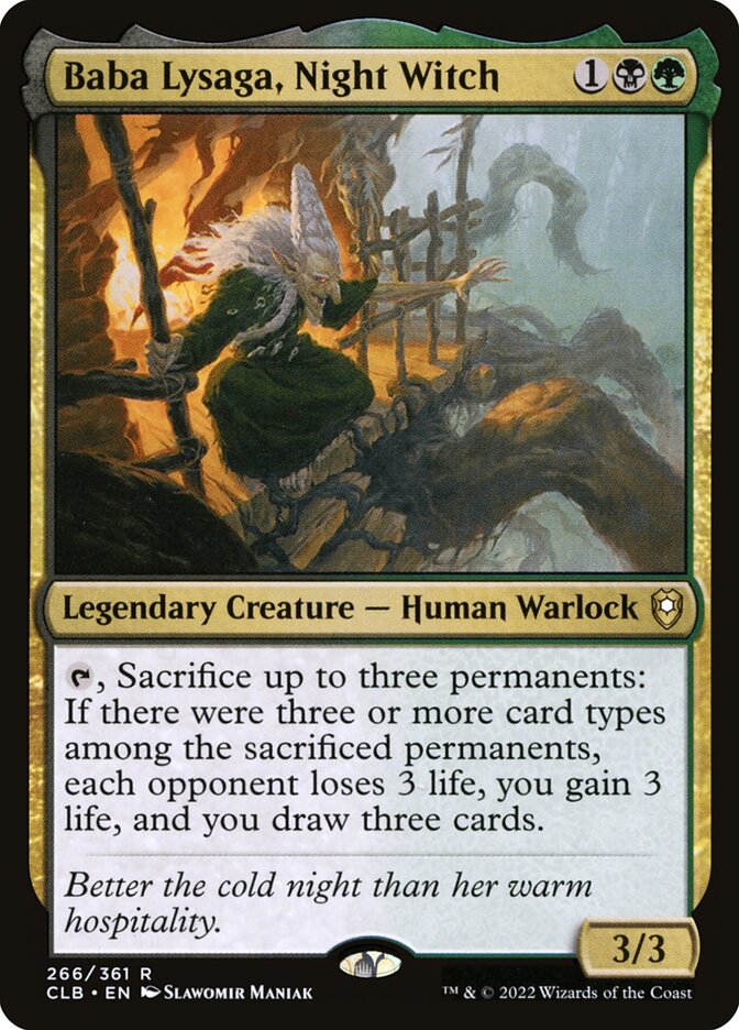 Baba Lysaga, Night Witch (266) - Commander Legends: Battle for Baldur's Gate (CLB)