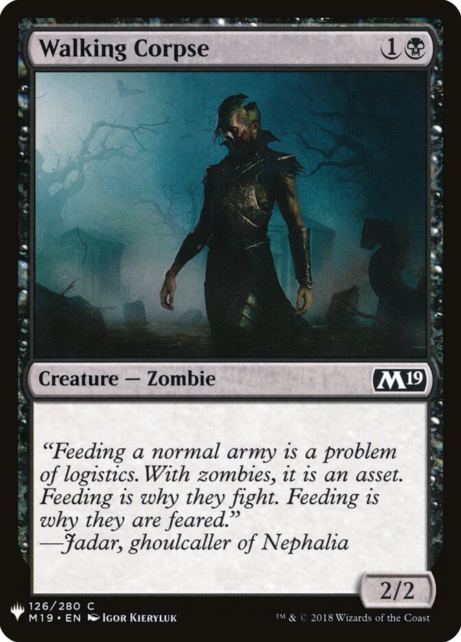 Walking Corpse (M19-126) - The List (PLST)
