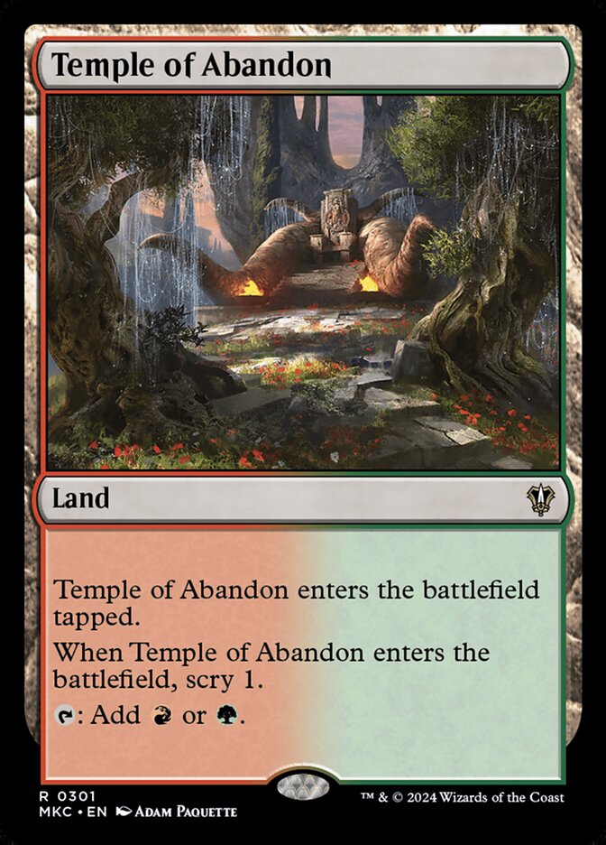 Temple of Abandon (301) - Murders at Karlov Manor Commander (MKC)