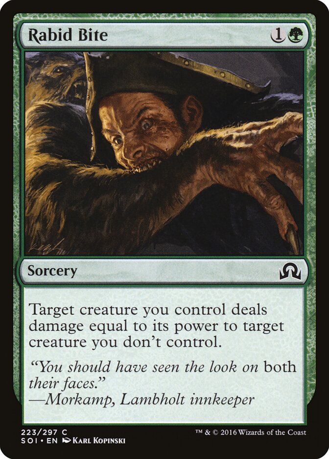 Rabid Bite (223) - Shadows over Innistrad (SOI)