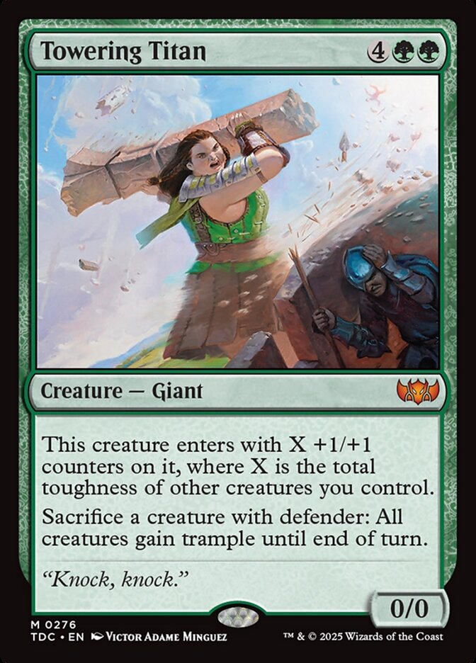 Towering Titan (276) - Tarkir: Dragonstorm Commander (TDC)