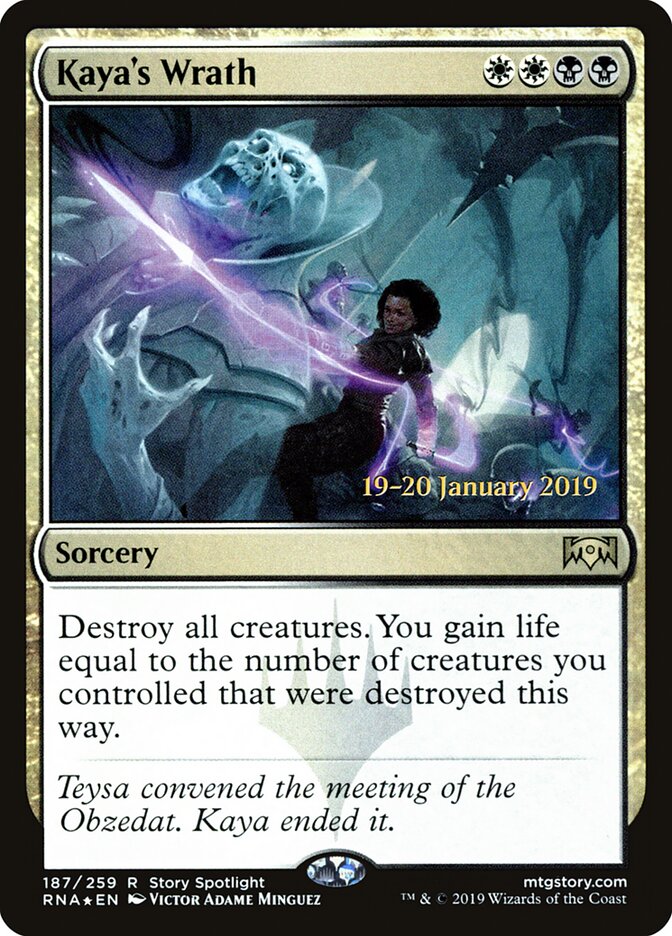 Kaya's Wrath (187s) - Ravnica Allegiance Promos (PRNA)