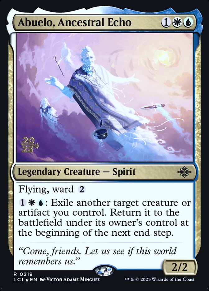 Abuelo, Ancestral Echo (219s) - The Lost Caverns of Ixalan Promos (PLCI)