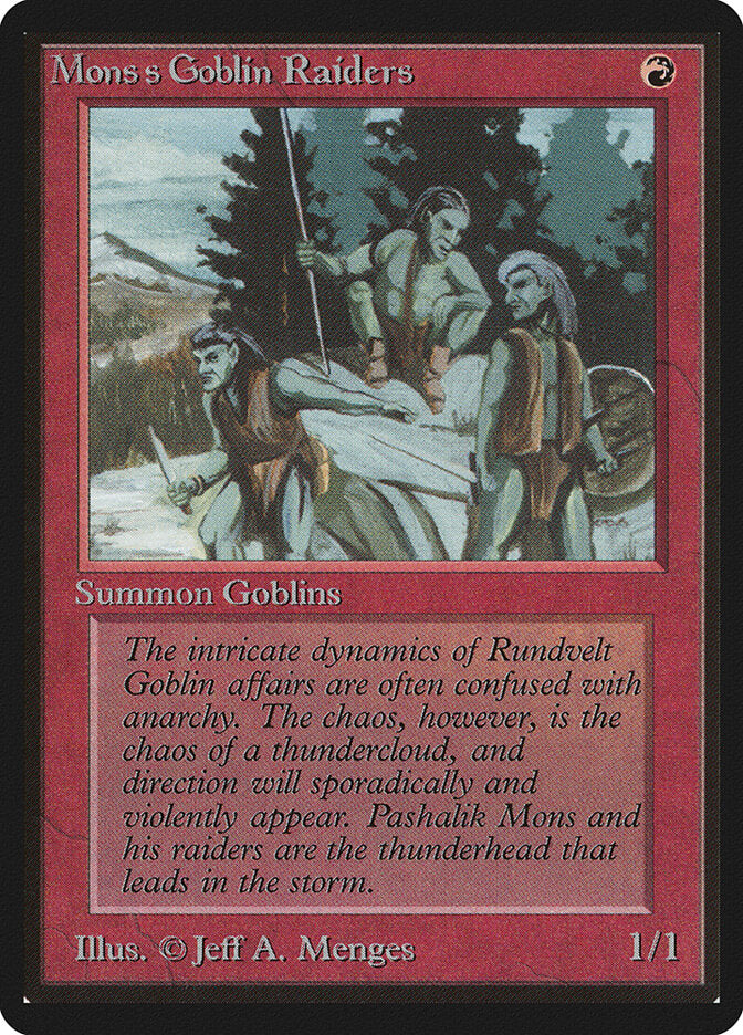 Mons's Goblin Raiders (165) - Limited Edition Beta (LEB)
