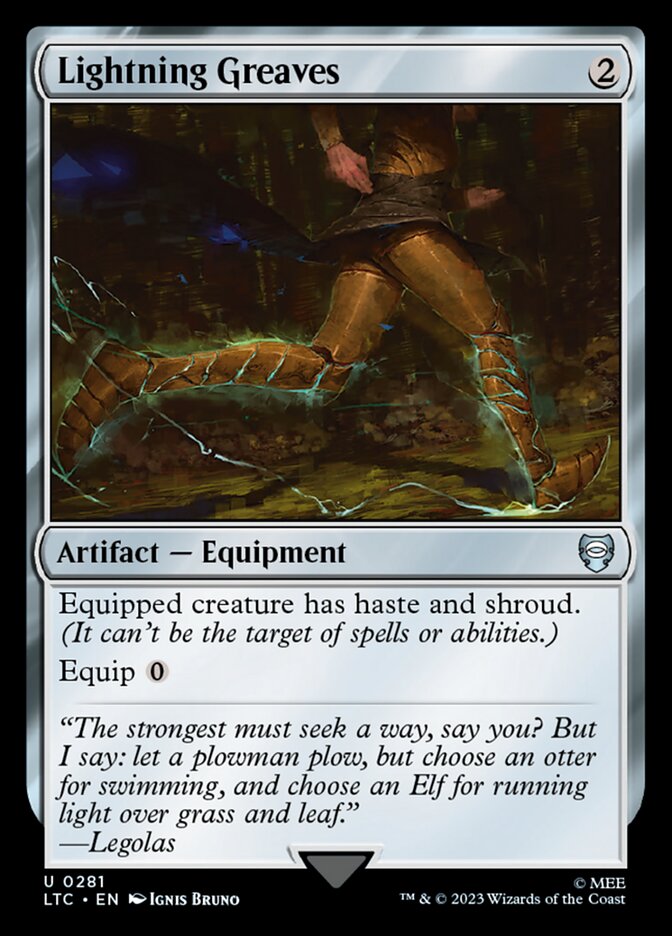 Lightning Greaves (281) - Tales of Middle-earth Commander (LTC)