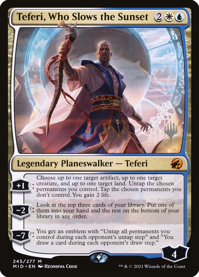 Teferi, Who Slows the Sunset (245p) - Innistrad: Midnight Hunt Promos (PMID)