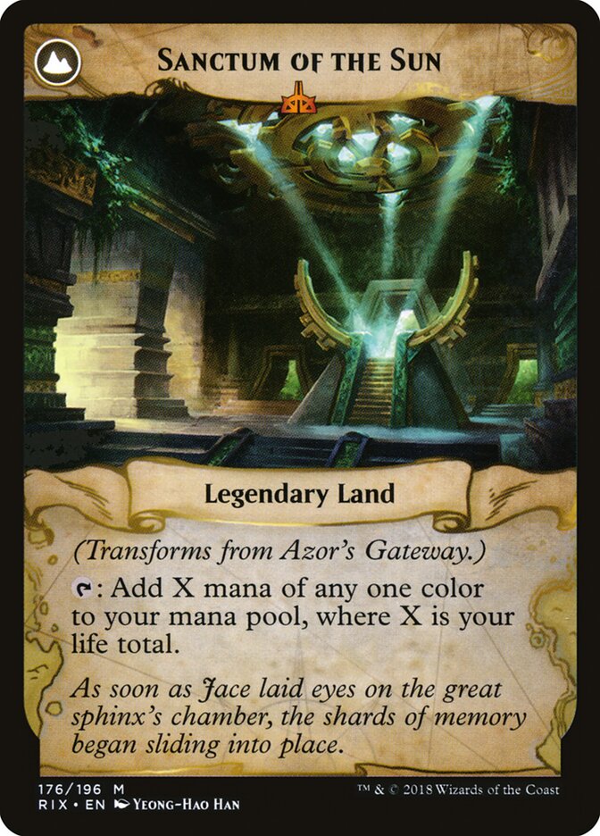 Azor's Gateway // Sanctum of the Sun (176) - Rivals of Ixalan (RIX)