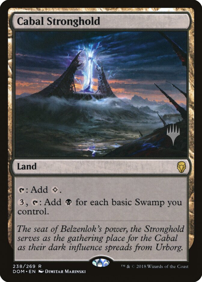 Cabal Stronghold (238p) - Dominaria Promos (PDOM)