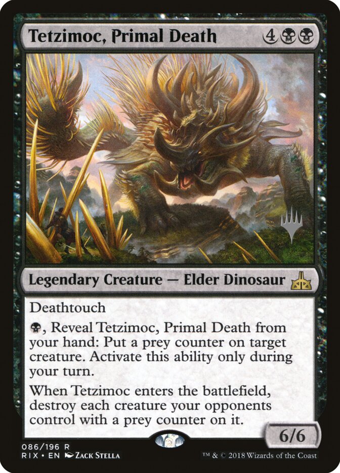 Tetzimoc, Primal Death (86p) - Rivals of Ixalan Promos (PRIX)