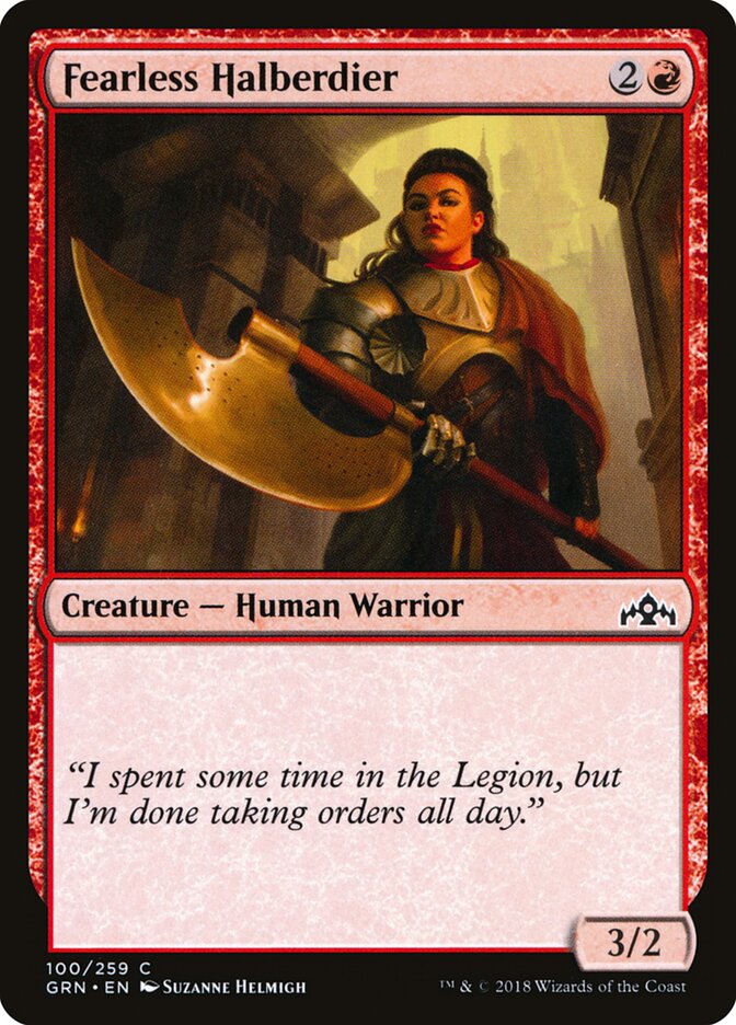 Fearless Halberdier (100) - Guilds of Ravnica (GRN)