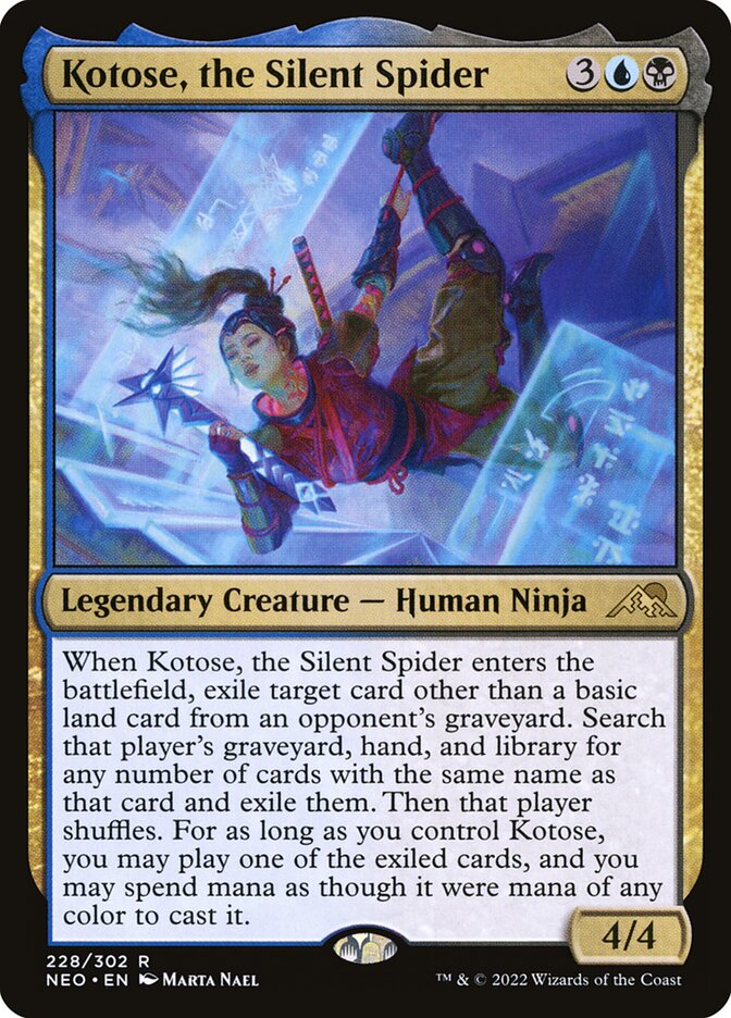 Kotose, the Silent Spider (228) - Kamigawa: Neon Dynasty (NEO)