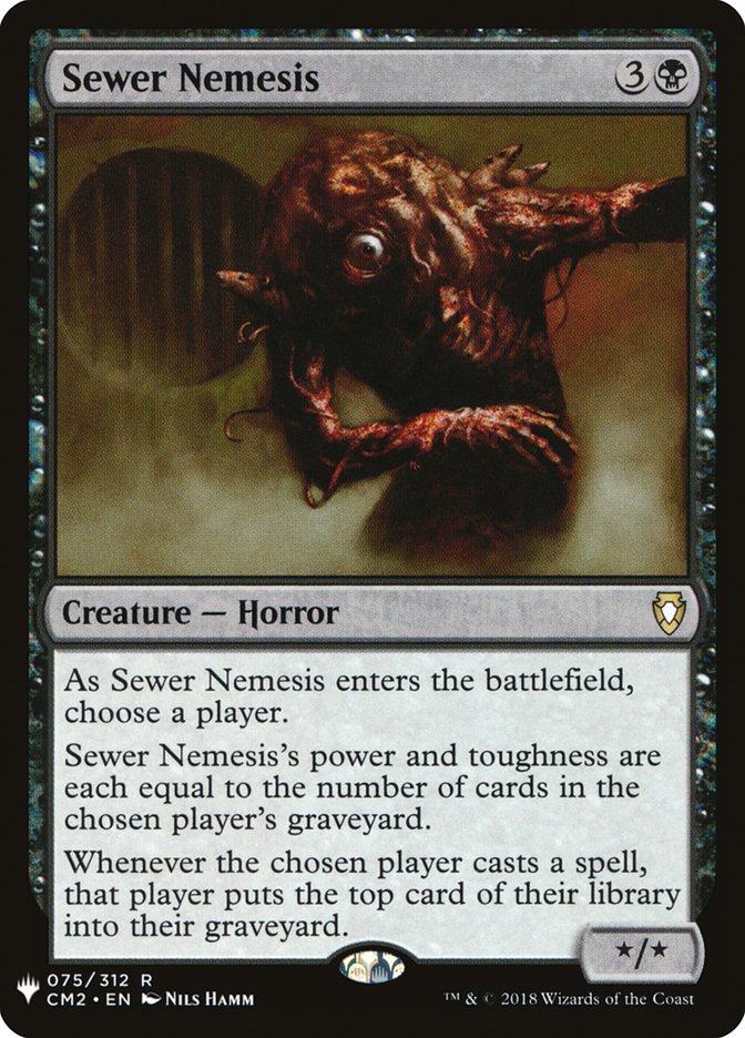 Sewer Nemesis - The List (PLST)