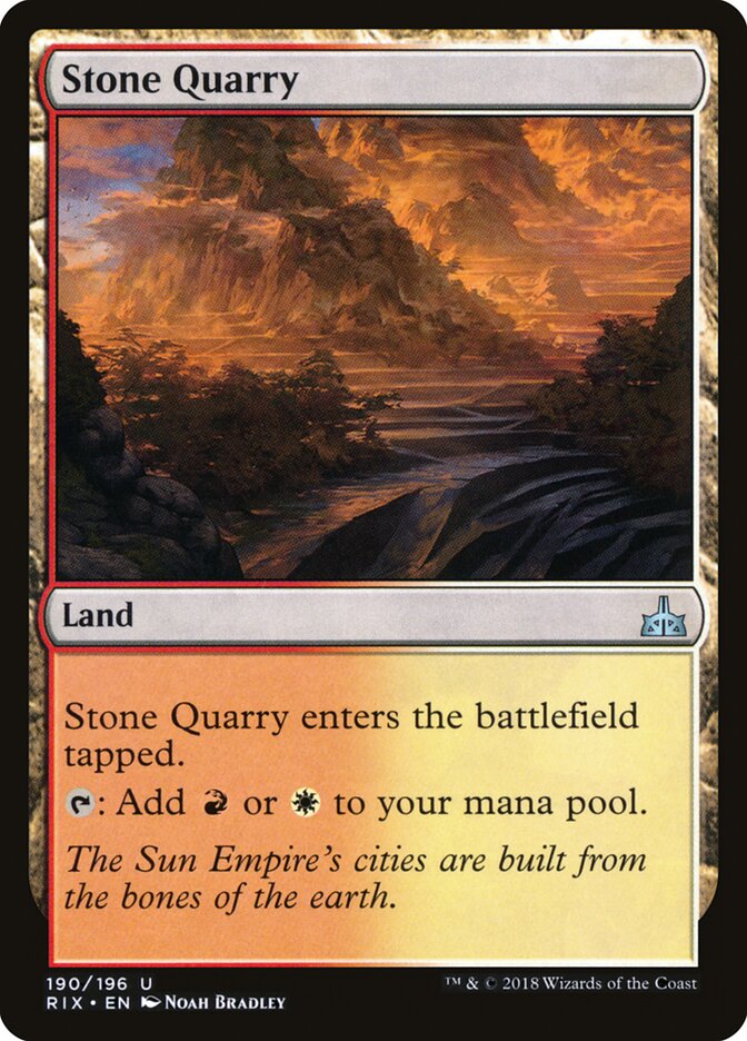 Stone Quarry (190) - Rivals of Ixalan (RIX)