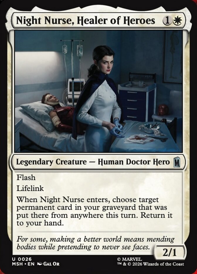 Night Nurse, Healer of Heroes (26) - Marvel Super Heroes (MSH)