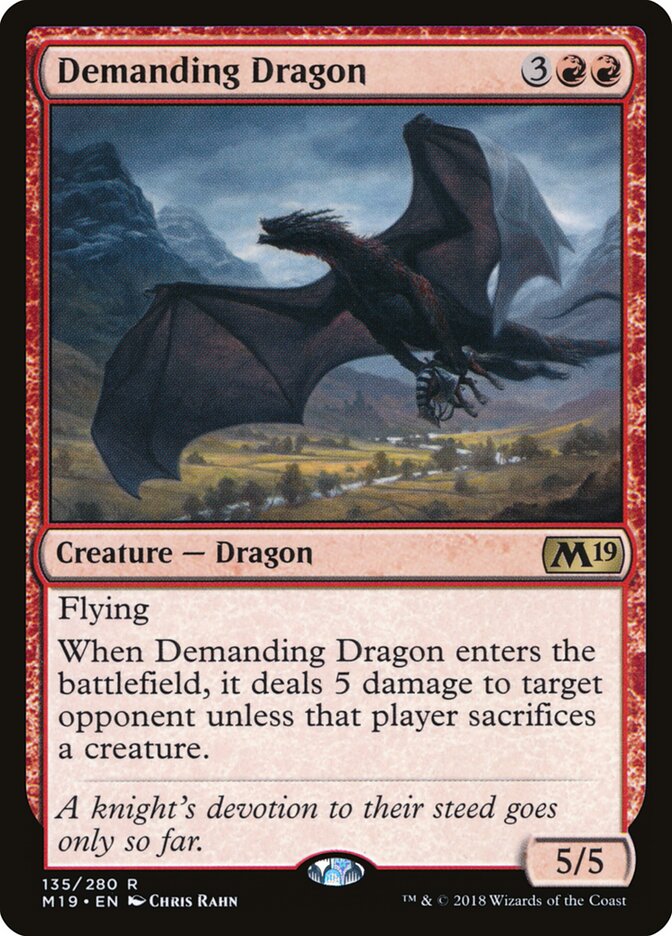 Demanding Dragon (135) - Core Set 2019 (M19)