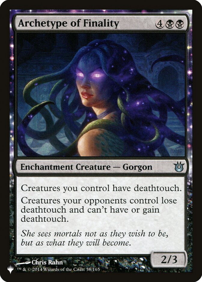 Archetype of Finality (BNG-58) - The List (PLST)