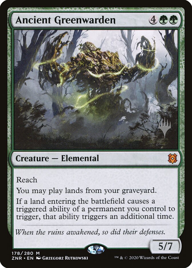 Ancient Greenwarden (178p) - Zendikar Rising Promos (PZNR)