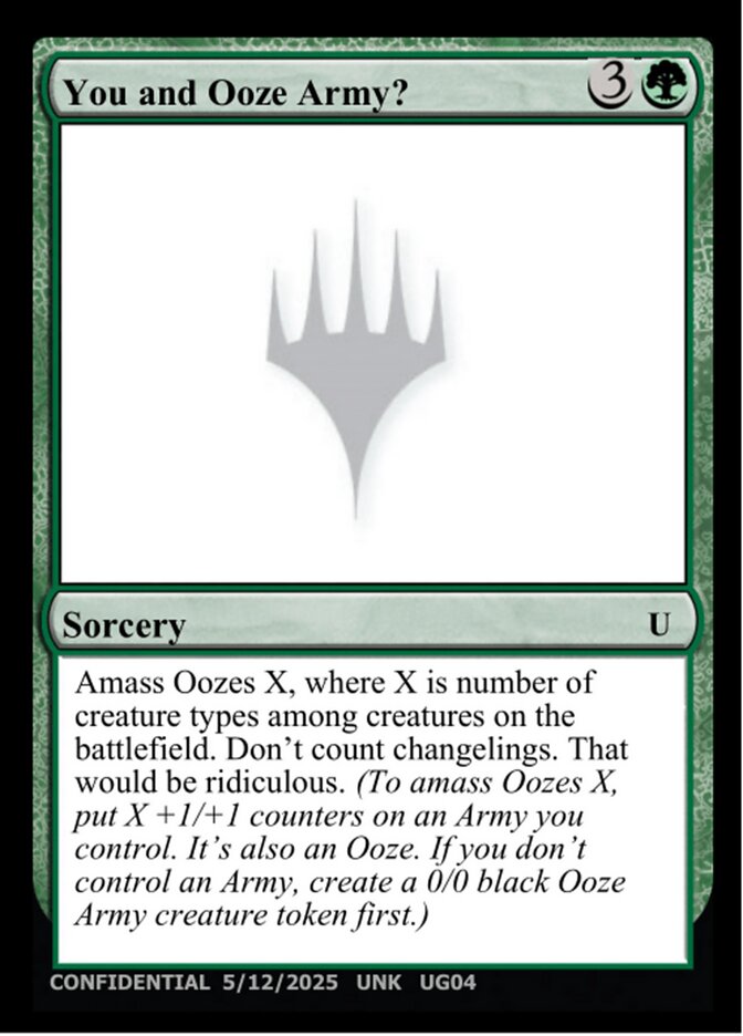 You and Ooze Army? (UG04a) - Unknown Event (UNK)