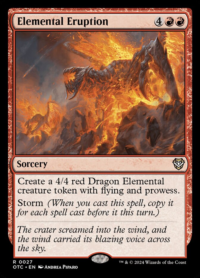 Elemental Eruption (27) - Outlaws of Thunder Junction Commander (OTC)