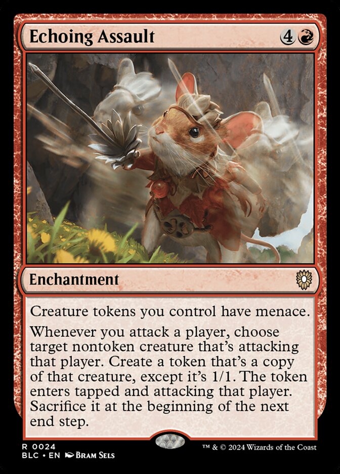 Echoing Assault (24) - Bloomburrow Commander (BLC)