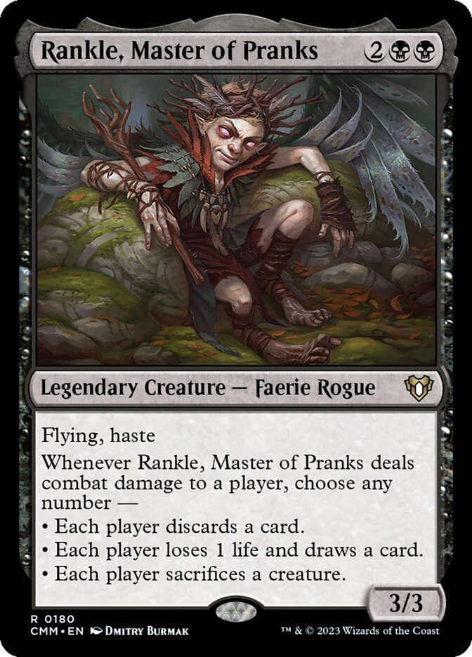 Rankle, Master of Pranks (180) - Commander Masters (CMM)