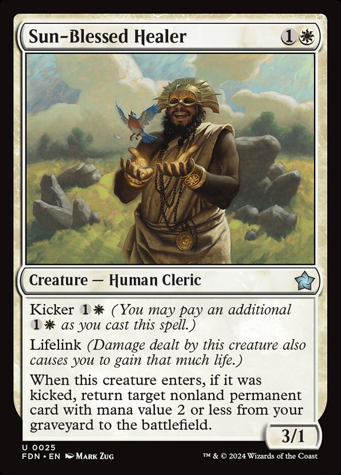 Sun-Blessed Healer (25) - Foundations (FDN)