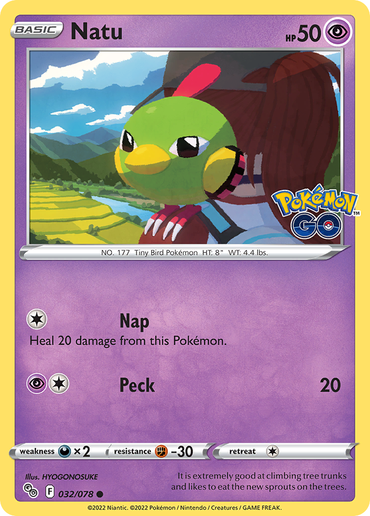 Natu (32/78) - Pokemon GO (PGO)