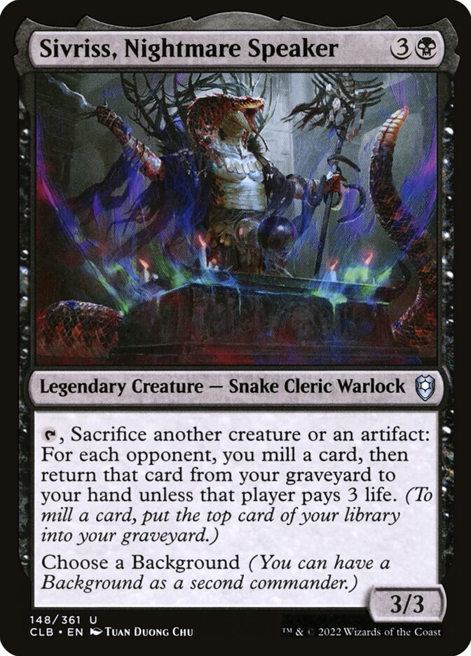 Sivriss, Nightmare Speaker (148) - Commander Legends: Battle for Baldur's Gate (CLB)