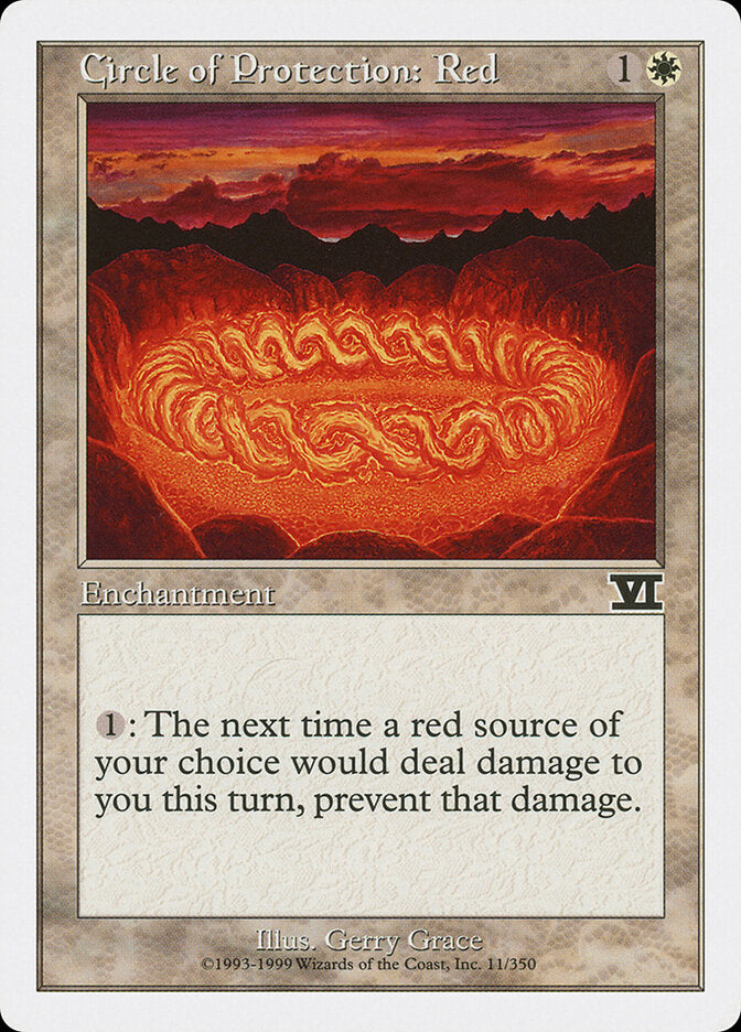 Circle of Protection: Red (11) - Classic Sixth Edition (6ED)