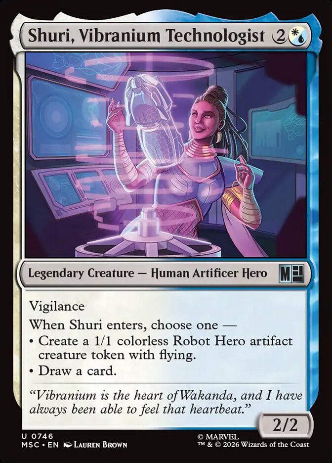 Shuri, Vibranium Technologist (746) - Marvel Super Heroes Commander (MSC)
