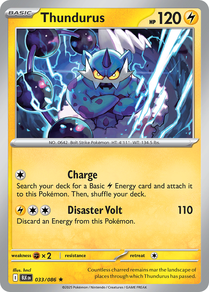 Thundurus (33/86) - Black Bolt (BLK)